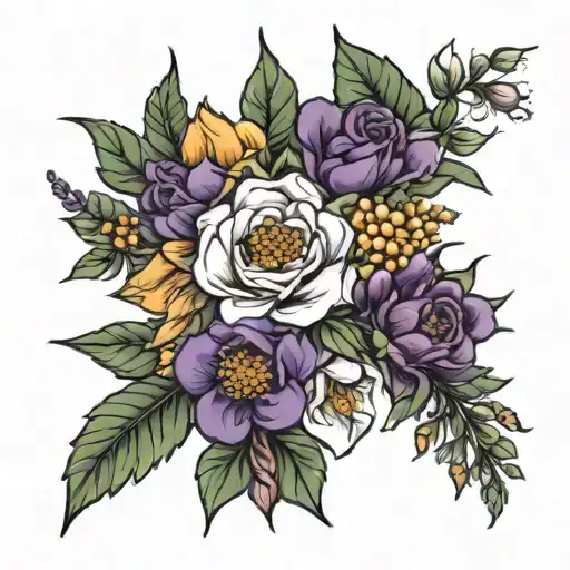 Birth Flower Bouquet