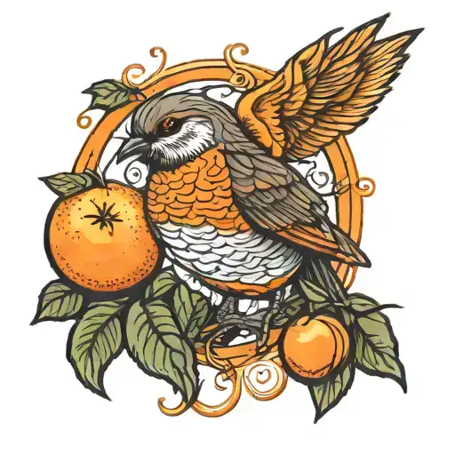 Bird And Oranges