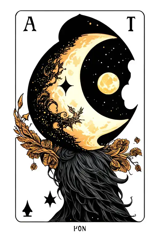 The Moon Tarot Card