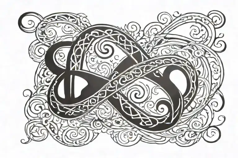 Infinity Symbol With Lettering