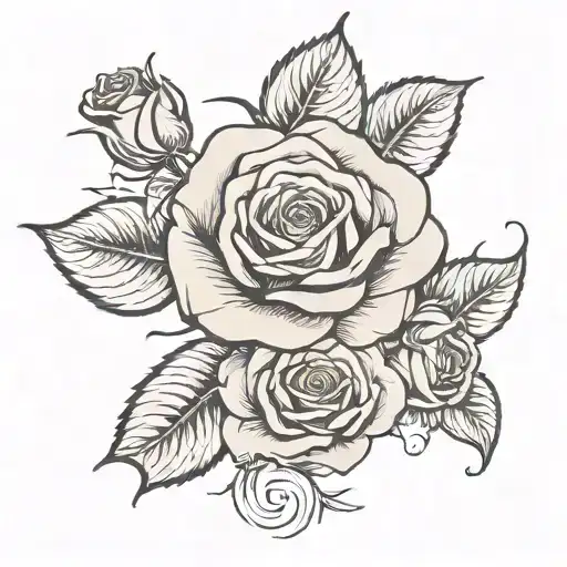 Rose With 3 Kid Names Incorporated
