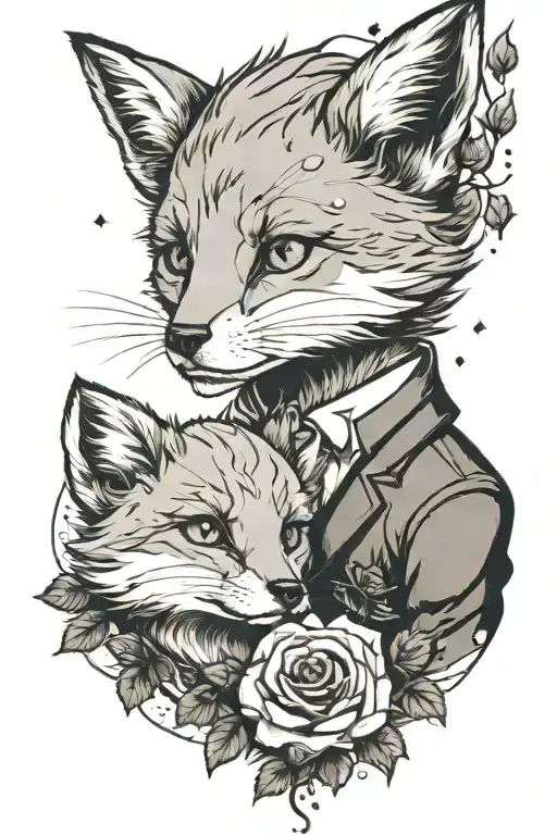 The Little Prince Fox Face To Face Rose