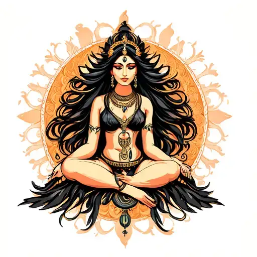 Black Goddess Sitting