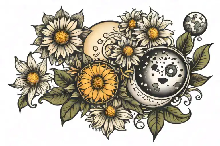 Daisies Moon Phases Integrated