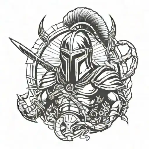 Tattoo 300 Spartans With Scorpion