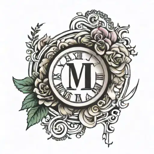 Roman Numeral Simple Line