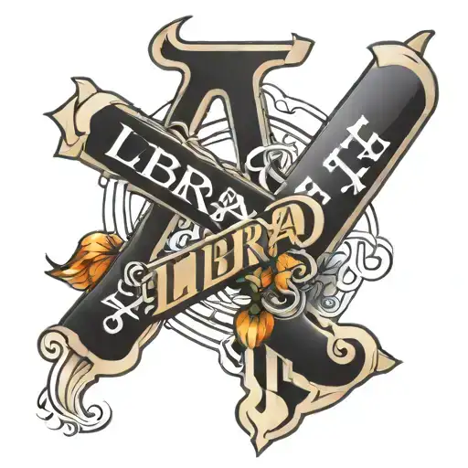 Libra Lettering Cross