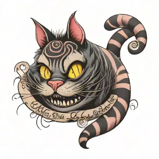 Cheshire Cat With Text