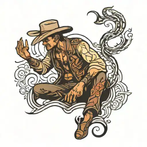 Meditating Cowboy