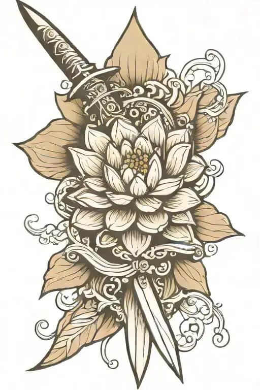 Dagger With Lotus Hilt