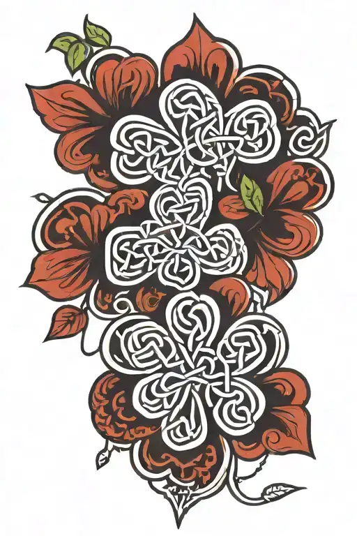 Celtic Knot 3 Leaf Clover