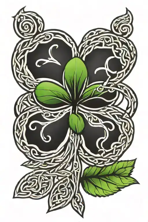 Celtic Knot 3 Leaf Clover