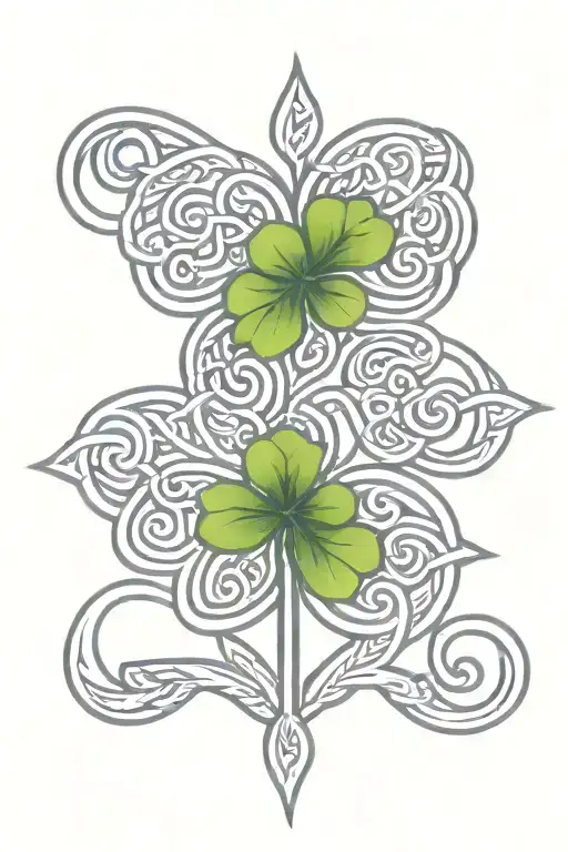 Celtic Knot 3 Leaf Clover