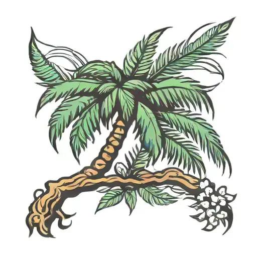 South Carolina Palm Tree Branch