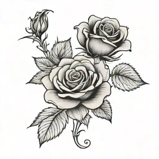 A Rose With The Stem As The Name Caylianna