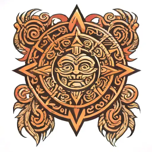Mayan Sun Tribal