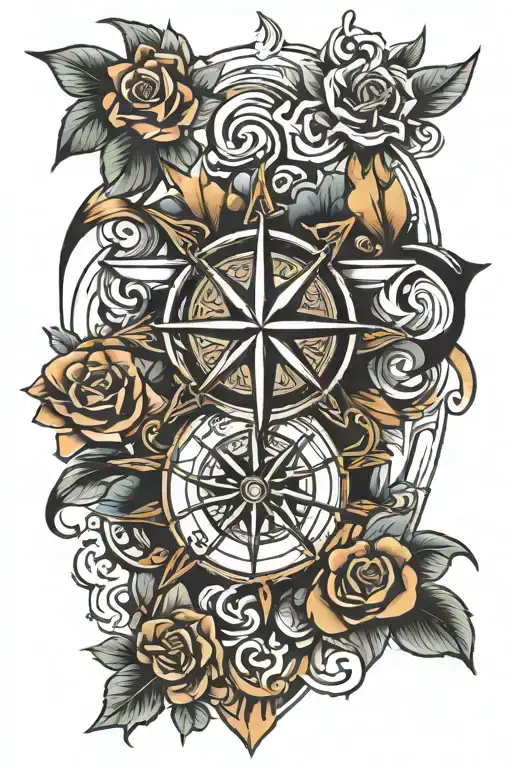 Wind Rose And Rock Climbing