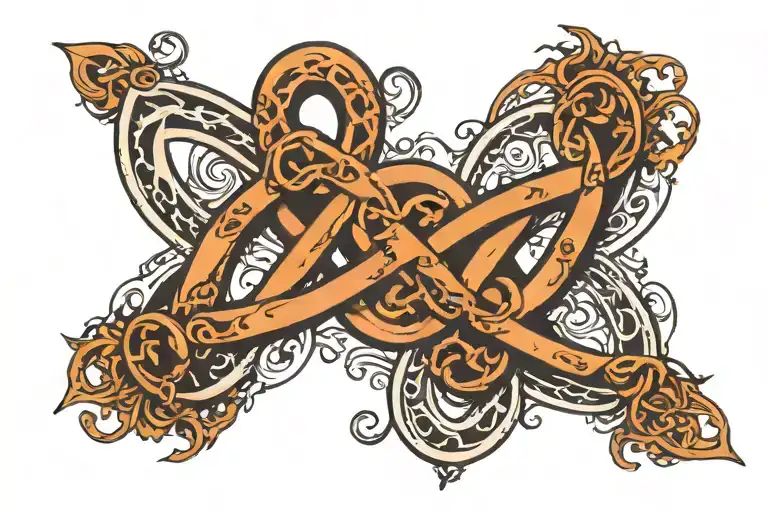 Infinite Symbol With Names Intertwined