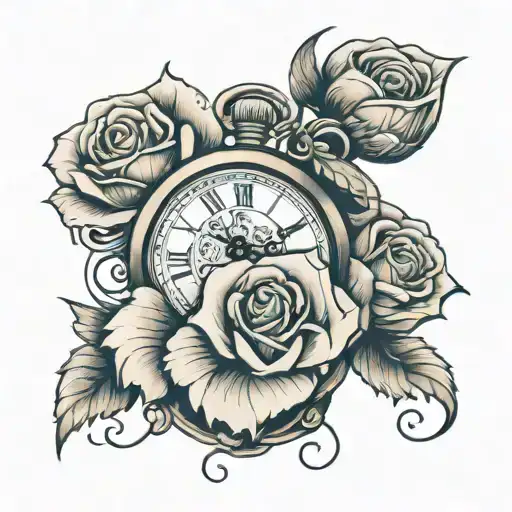 Rose And Pocketwatch