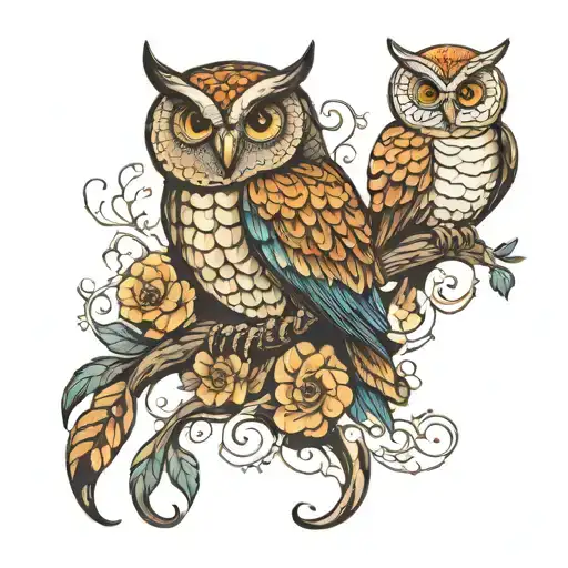 Snake Derree And Owl