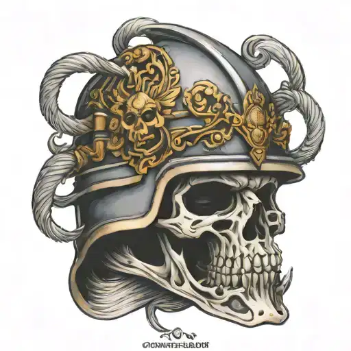 Guardian Helmet With Skull Made