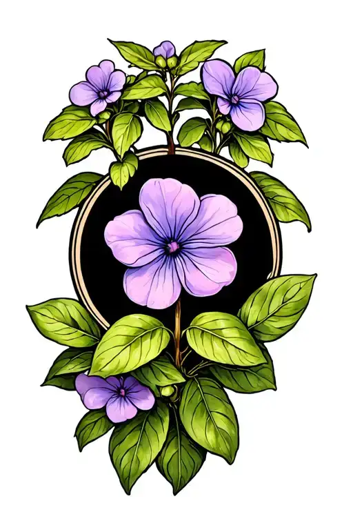 Pink Periwinkle Plant