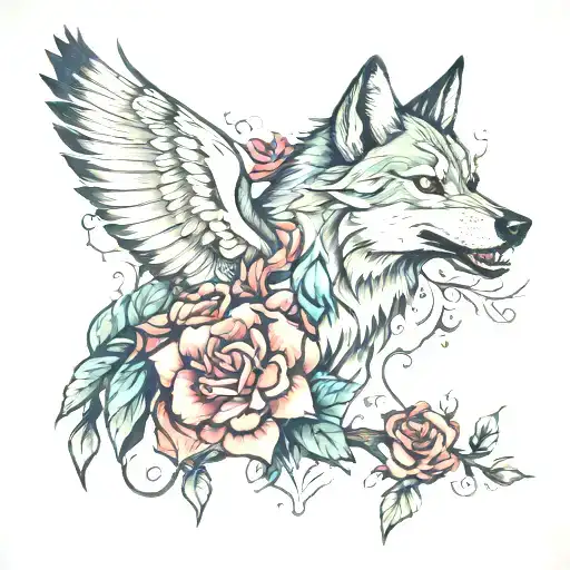 Wolf And Humming Bird