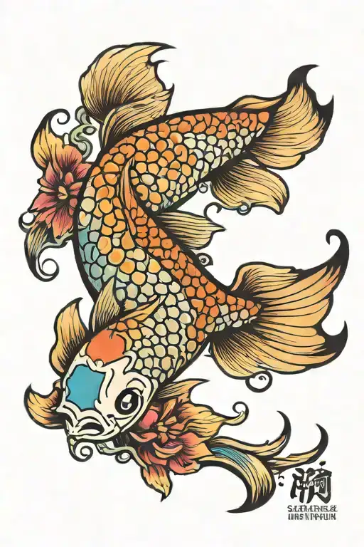 Colorful Koi Fish