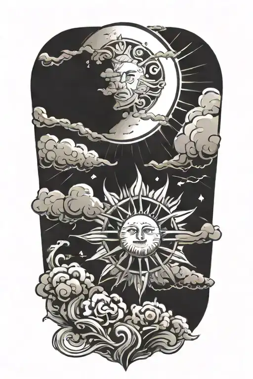 Sun And Clouds Forming