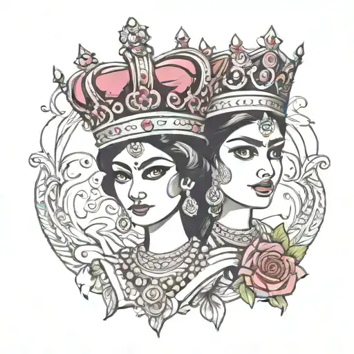 Rose Balakumar Jeyaringiny King Crown And Queen Crown