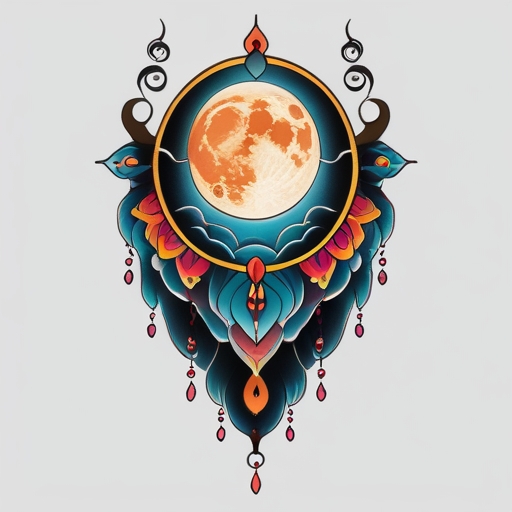 Moonlit Tears of Fate Tattoo idea