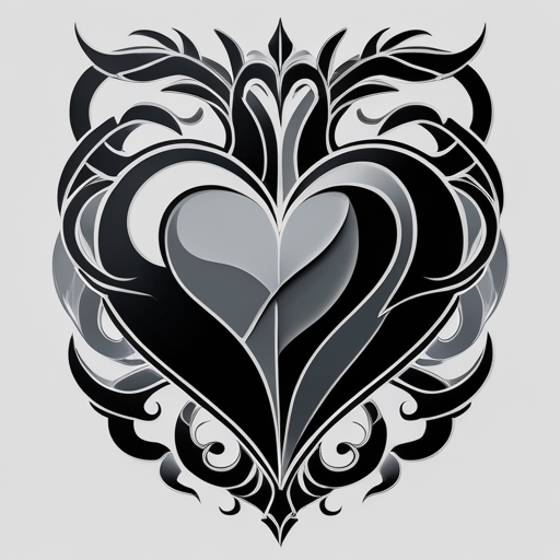 Obsidian Heart Tattoo idea