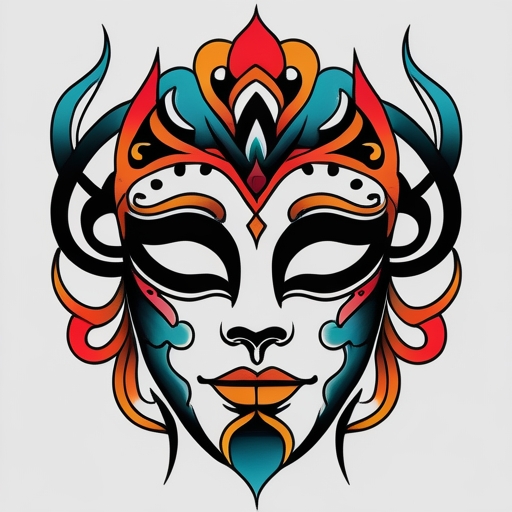 Mask Tattoo idea