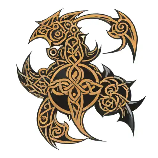 Celtic Spine Tattoo Simple