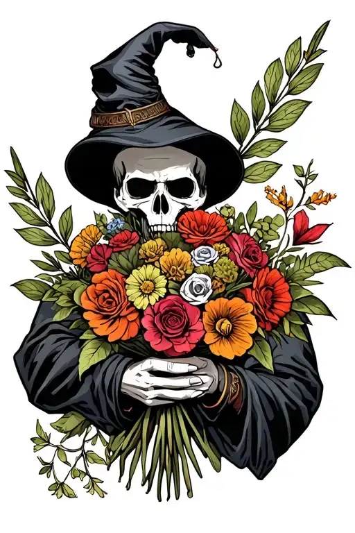 Graham Reaper Holding A Bouquet