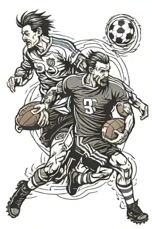 Football Father And Son Time