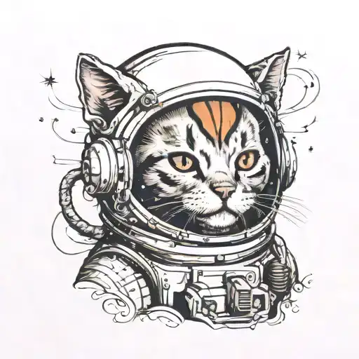 Cat With A Space Helmet