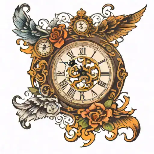 Clock With Names Incorporated Into The Design