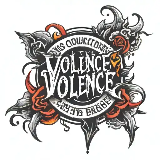 Violence Lettering