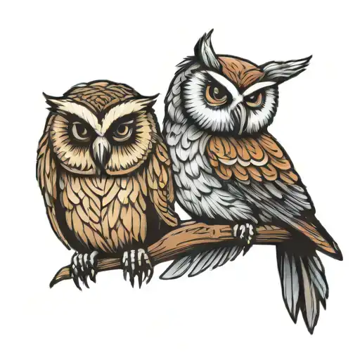 Owl And A Sloth