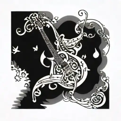 Music Related Staff Intertwined