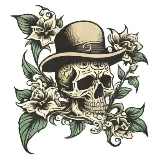 Skull Flowers Gambling