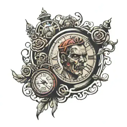 Horror Movie Serial Killers Smoke Clock Watch