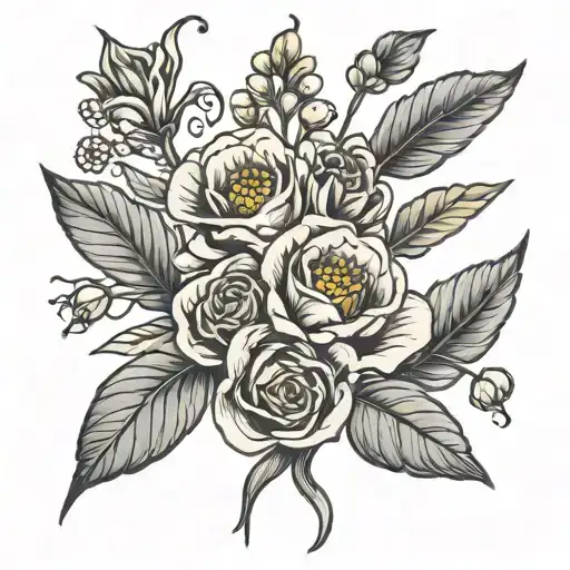 November Birth Flower Bouquet