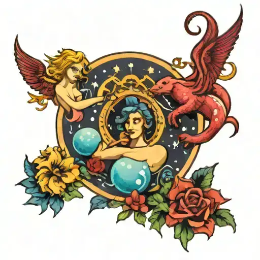 Mix Of Astrological Sign Aquarius And Libra