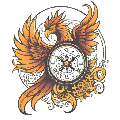 Phoenix Clock Compass