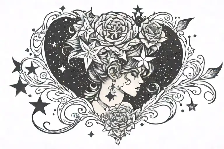 Farther Daughter Galaxy Filled With Stars