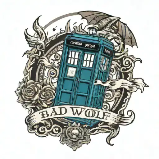 Doctor Who Bad Wolf Tardis