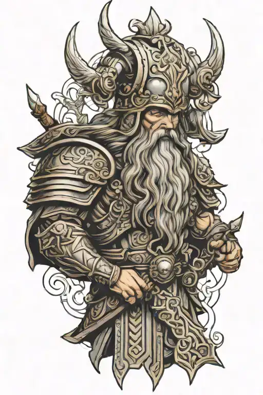 Odin In Full Armor