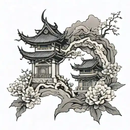 Chinese Architecture And Nature Inspired